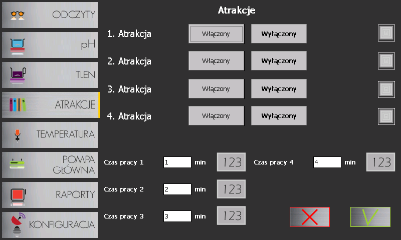 Panel atrakcje